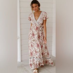 Pretty garden, women's dress, size m